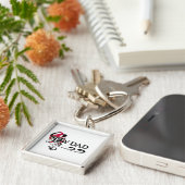 ゴシック様式のハート新築Tシャツとギフト キーホルダー (側面)