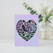 ゴシック様式のハート ポストカード (スタンド正面)