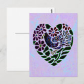 ゴシック様式のハート ポストカード (正面/裏面)