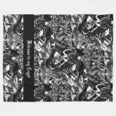 ゴシック様式のバプホメットのダーク・アーツ・オルタナティブ フリースブランケット (正面(横))