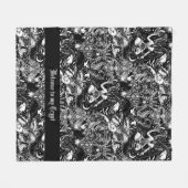 ゴシック様式のバプホメットのダーク・アーツ・オルタナティブ フリースブランケット (正面(横))