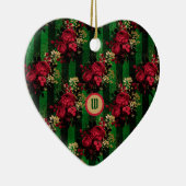 ゴシック様式のバラストライプとイニシャル セラミックオーナメント (右)