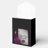 ゴシック様式のバラ、ロウソク、羊皮紙、ロケ結婚ット フェイバーボックス (オープン)