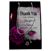 ゴシック様式のバラ、ロウソク、羊皮紙、ロケ結婚ット ミディアムペーパーバッグ (正面)