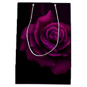 ゴシック様式のバラ、ロウソク、羊皮紙、ロケ結婚ット ミディアムペーパーバッグ (裏面)