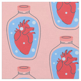 ゴシック様式のバレンタインデンピンクの人間ハート ファブリック