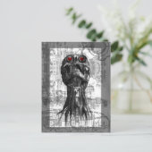 ゴシック様式のバレンタインデーのはがき シーズンポストカード (スタンド正面)