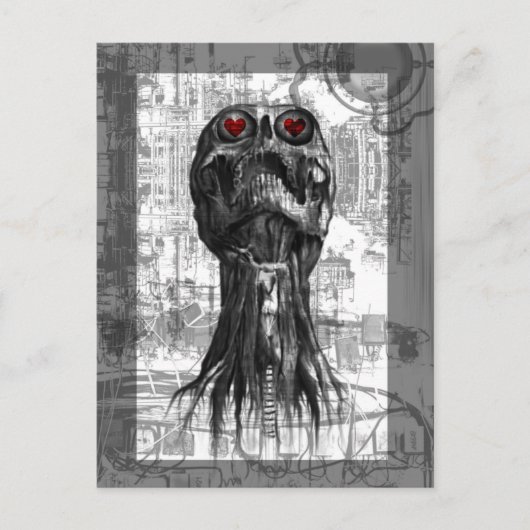 ゴシック様式のバレンタインデーのはがき シーズンポストカード (正面)