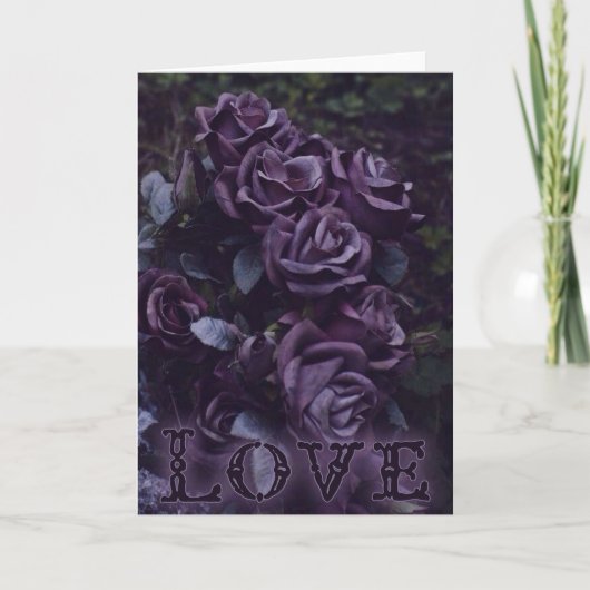 ゴシック様式のバレンタインデー シーズンカード (正面)