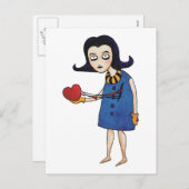 ゴシック様式のバレンタイン シーズンポストカード (正面/裏面)