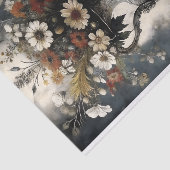 ゴシック様式のバロックフローラシルバー花瓶デコページ 薄葉紙 (詳細)