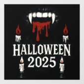 ゴシック様式のバンパイアハロウィーン ウィンドウサイン (シート)