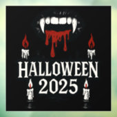 ゴシック様式のバンパイアハロウィーン ウィンドウサイン (シート3)