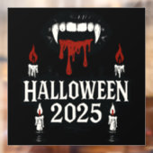 ゴシック様式のバンパイアハロウィーン ウィンドウサイン (シート2)