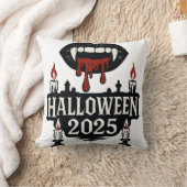 ゴシック様式のバンパイアハロウィーン クッション (ブランケット)