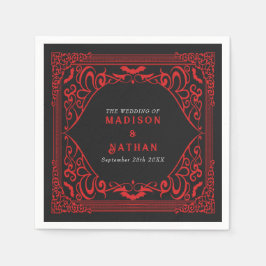 ゴシック様式のバンパイア結婚大聖堂 スタンダードカクテルナプキン