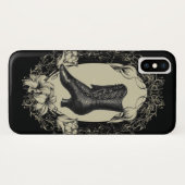 ゴシック様式のパリヴィンテージ靴のスチームパンクビクトリアン Case-Mate iPhoneケース (裏面(横))