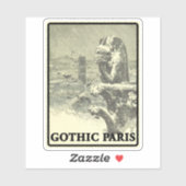 ゴシック様式のパリ – v2 シール (シート)
