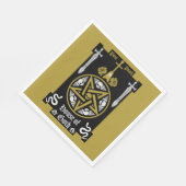 ゴシック様式のパンクアクセサリー スタンダードランチョンナプキン (角)