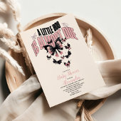 ゴシック様式のピンク色のハロウィーンの赤ちゃんシャワー 招待状