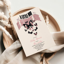 ゴシック様式のピンク色のハロウィーンの赤ちゃんシャワー 招待状