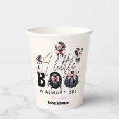 ゴシック様式のピンク色のハロウィーンの赤ちゃんシャワー 紙コップ (正面)