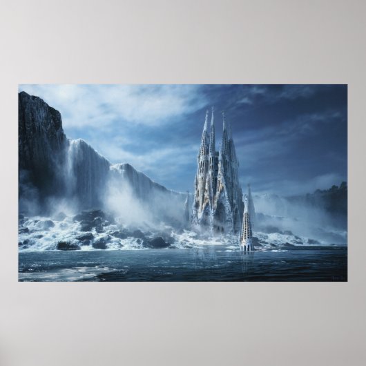 ゴシック様式のファンタジーまたは末期寺院 ポスター (正面)