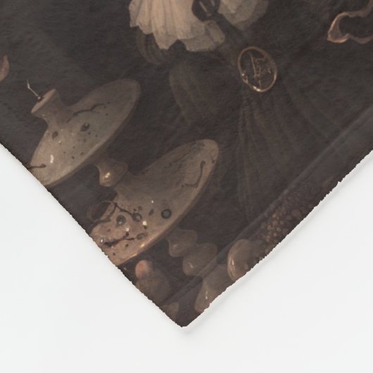 ゴシック様式のフェアユコアモスパッチワーク輪状ファンタジー フリースブランケット (角)