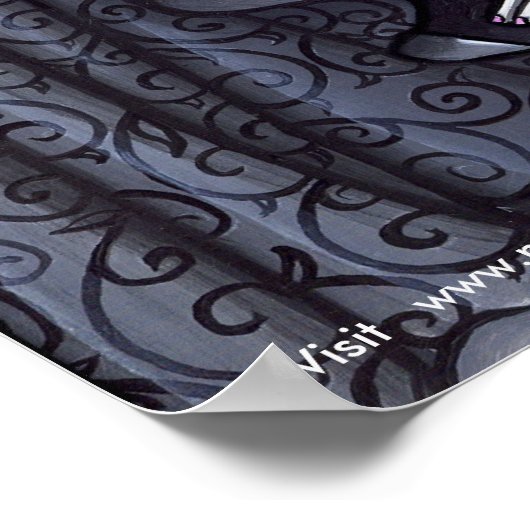 ゴシック様式のフェアリー茶のパーティーポスター ポスター (角)