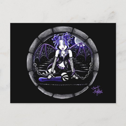 ゴシック様式のフェアリー・アートのはがき ポストカード (正面)