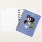 ゴシック様式のフローラをテーマにしたエレガンス プランナー手帳 (ディスプレー)