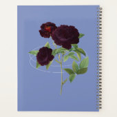 ゴシック様式のフローラをテーマにしたエレガンス プランナー手帳 (裏面)