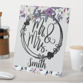 ゴシック様式のフローラ結婚のカスタム標識 台座サイン (インサイチュ)