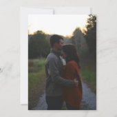 ゴシック様式のフローリッシュハロウィーンの休日結婚写真 招待状 (裏面)