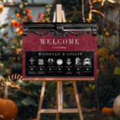 ゴシック様式のブラック&ワインイベントの結婚注文 ポスター