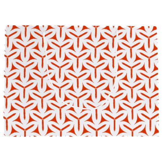 ゴシック様式のブレードのパターン大抱き枕 ラージペーパーバッグ (裏面)