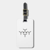 ゴシック様式のブレードの荷物タグ ラゲッジタグ (正面縦)