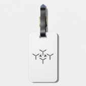 ゴシック様式のブレードの荷物タグ ラゲッジタグ (裏面縦)
