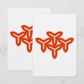 ゴシック様式のブレードサンキューカード サンキューカード (正面/裏面)