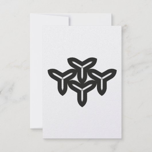 ゴシック様式のブレードサンキューカード サンキューカード (正面)