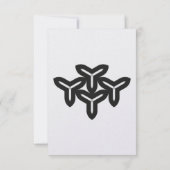 ゴシック様式のブレードサンキューカード サンキューカード (裏面)