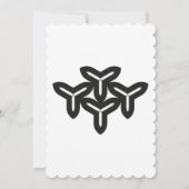 ゴシック様式のブレードサンキューカード サンキューカード (裏面)