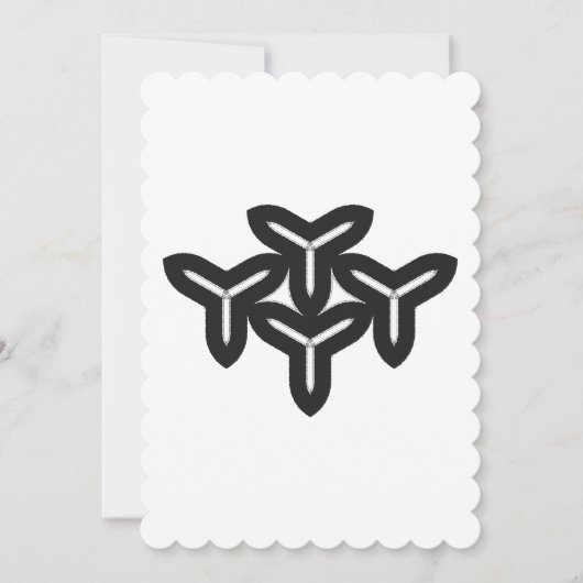 ゴシック様式のブレードサンキューカード サンキューカード (正面)