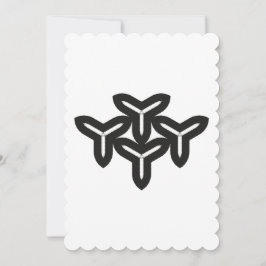 ゴシック様式のブレードサンキューカード サンキューカード