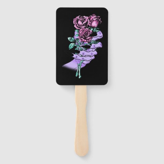 ゴシック様式のブーケのハンドファン ハンドファン (裏面)