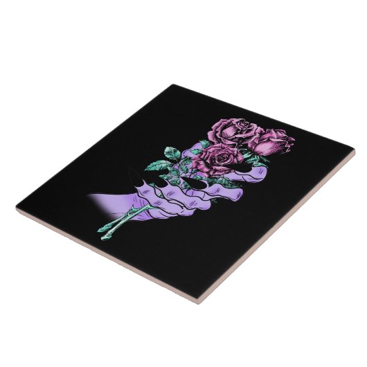 ゴシック様式のブーケタイル タイル (側面)