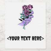 ゴシック様式のブーケボトルラベル ワインラベル (シングルラベル)