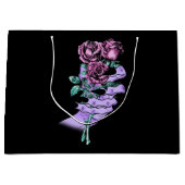 ゴシック様式のブーケ抱き枕 ラージペーパーバッグ (正面)