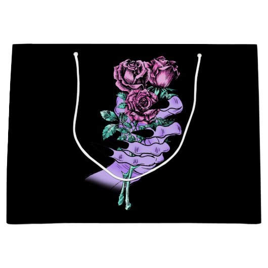 ゴシック様式のブーケ抱き枕 ラージペーパーバッグ (正面)