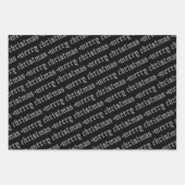 ゴシック様式のヘビーメタルのスタッズメリークリスマス ラッピングペーパーシート (正面2)